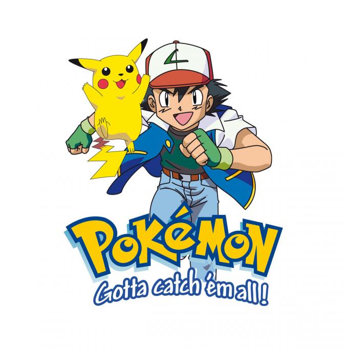 Camiseta niño Pokemon. Ash y Pikachu