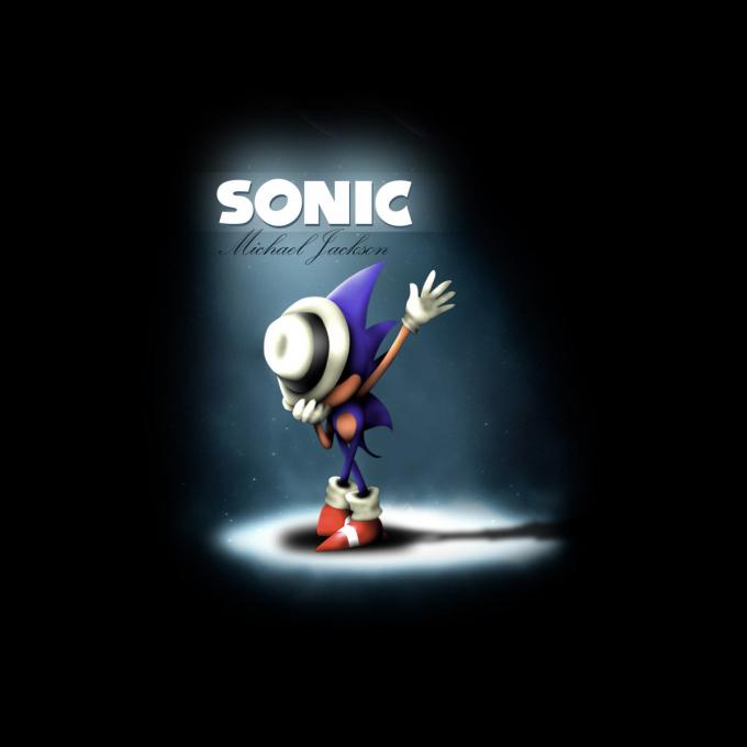 Camiseta niño Sonic the Hedgehog. Sonic como Michael Jackson
