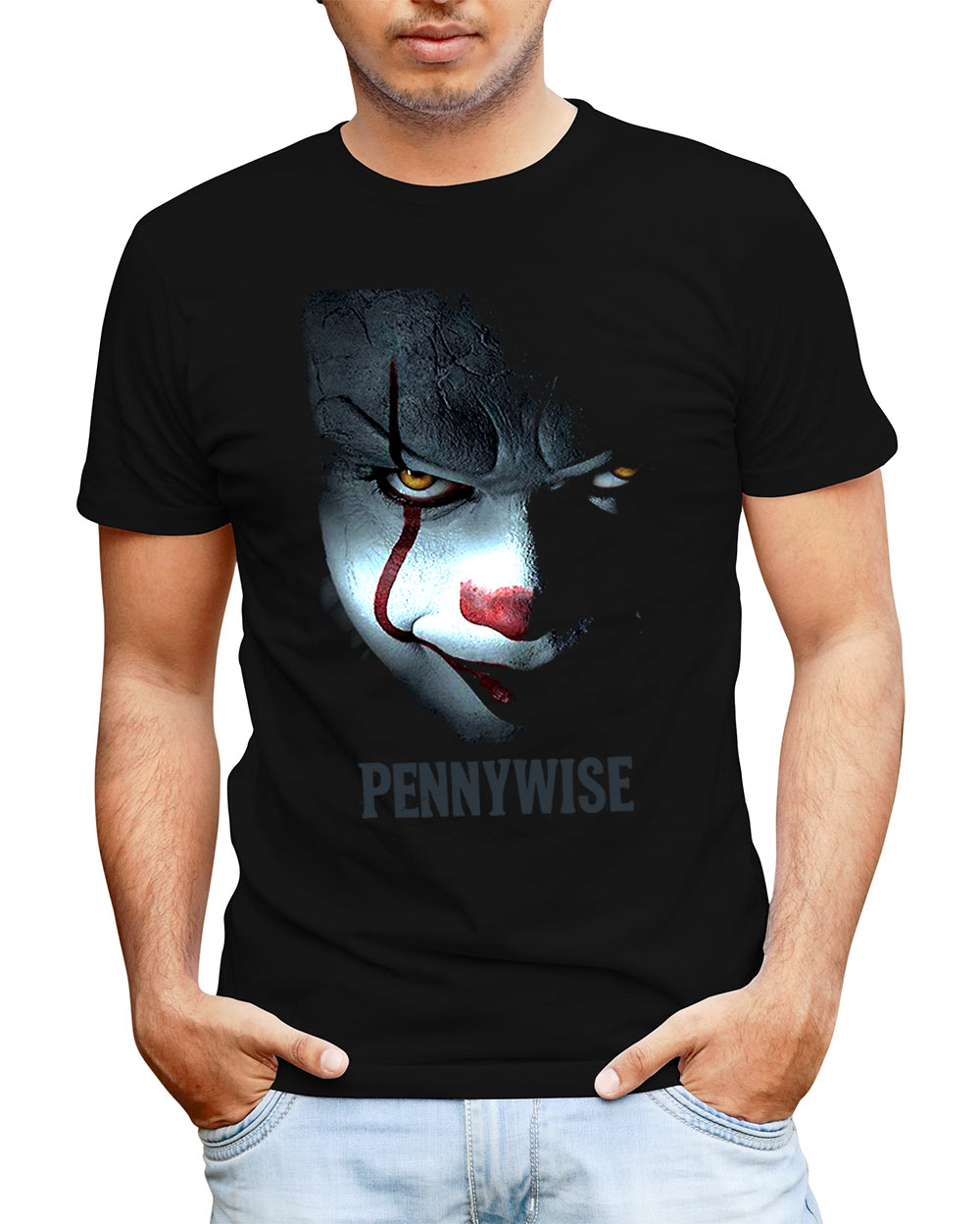 Camiseta rostro Pennywise. It (Eso)