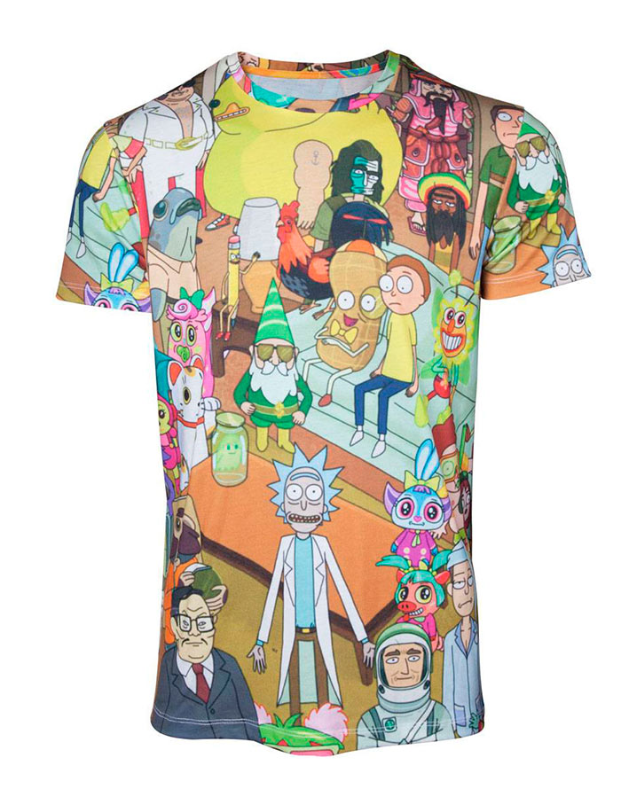 Camiseta viñetas. Rick y Morty