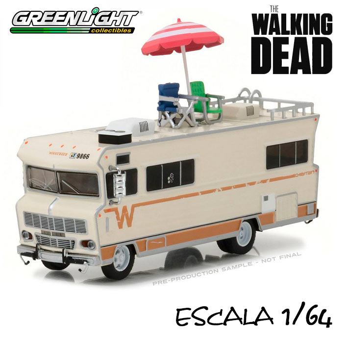 Caravana Dale's 1973 Winnebago Chieftain with Umbrella The Walking Dead