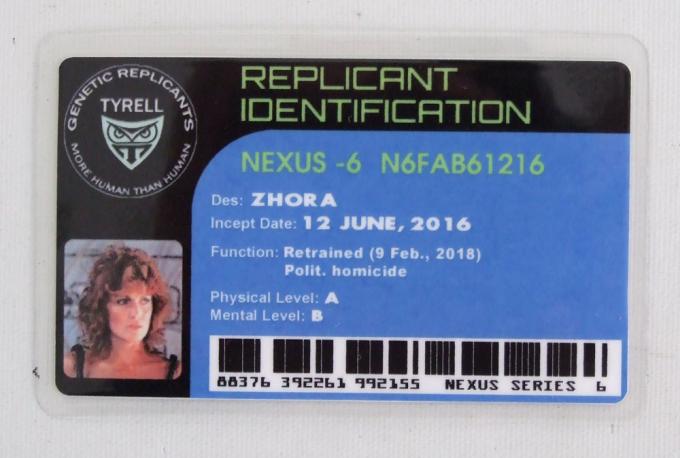 Carnet Replicante Blade Runner. Zhora