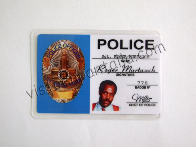 Carnet identificativo Arma Letal. Sargento Roger Murtauch