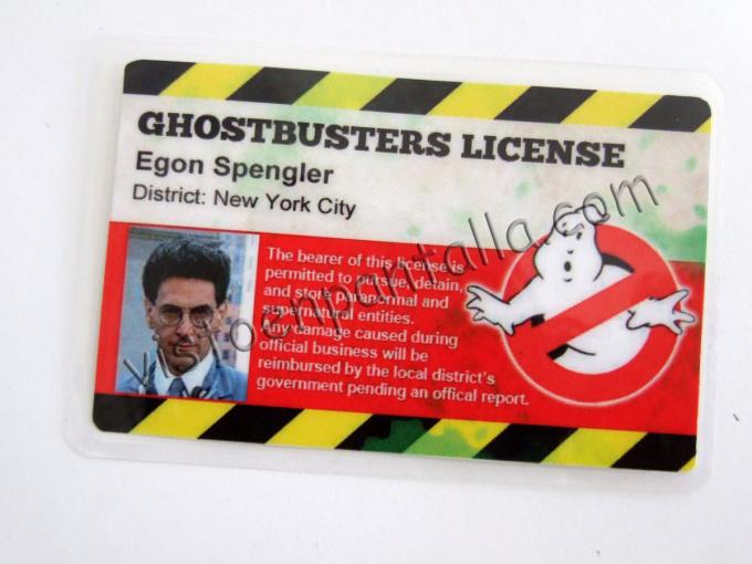 Carnet identificativo Los Cazafantasmas. Egon Spengler