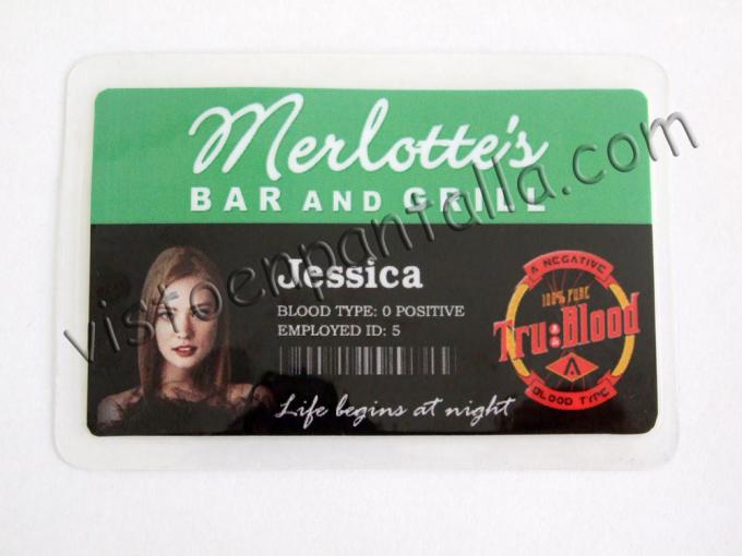 Carnet identificativo True Blood. Jessica