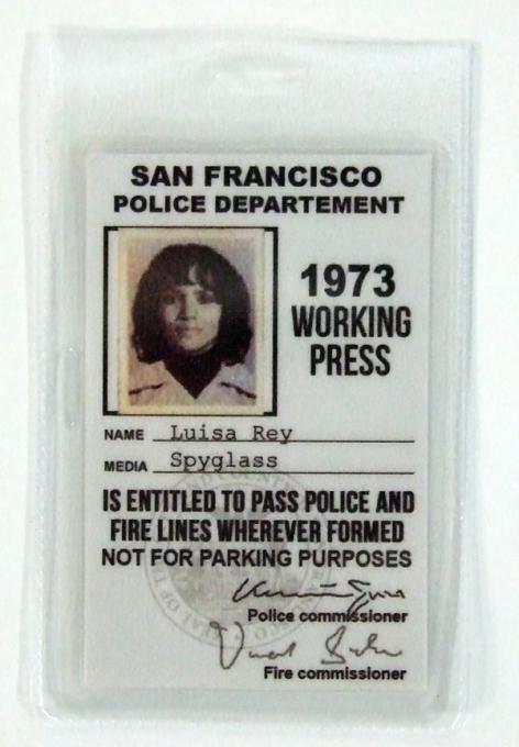 Carnet identificativo policía Cloud Atlas. Luisa Rey