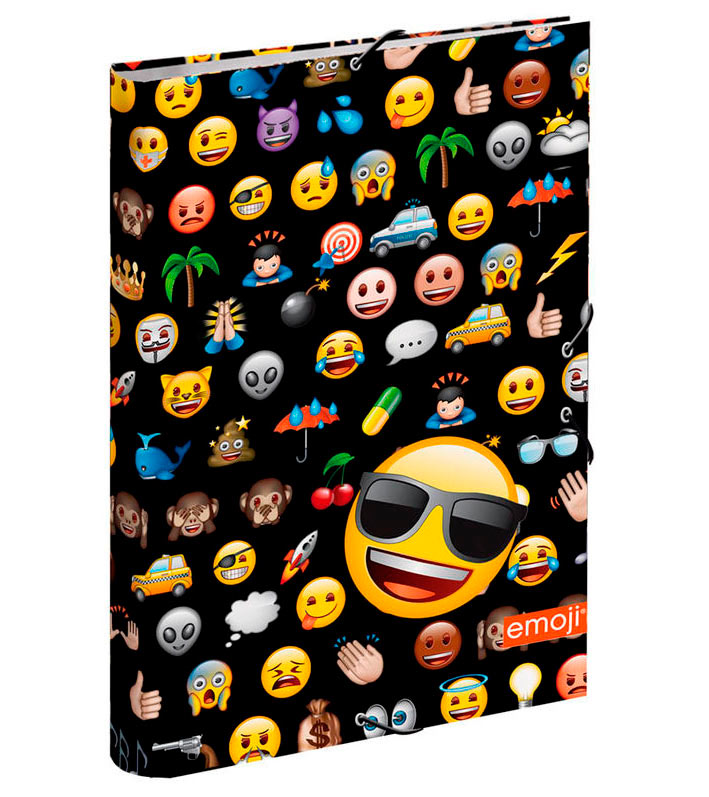 Carpeta cierre gomas Emoticonos