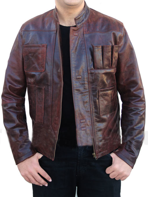 Chaqueta de piel Han Solo (Harrison Ford). Star Wars Episodio VII