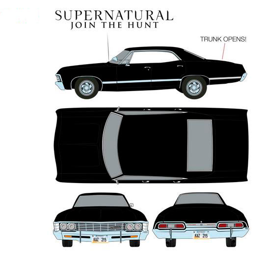 Coche Impala Sport Sedan 1967. Supernatural. Escala 1/24. Greenlight