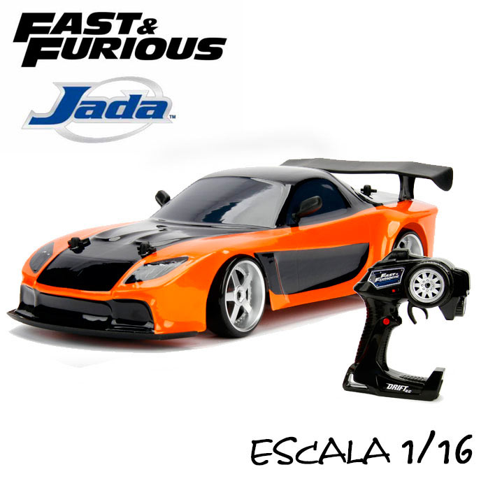 Coche por radiocontrol Mazda RX-7 Drift. A Todo Gas. Escala 1:10. Jada Toys