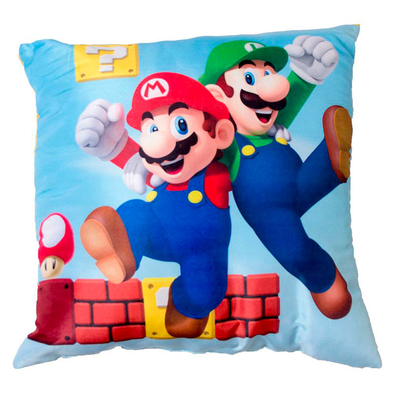 Cojín Creative Zone De 25 Cm Con Forma De Super Mario Mushrooms 10064013 Diseno De Tela De Colores Super Mario Mushrooms