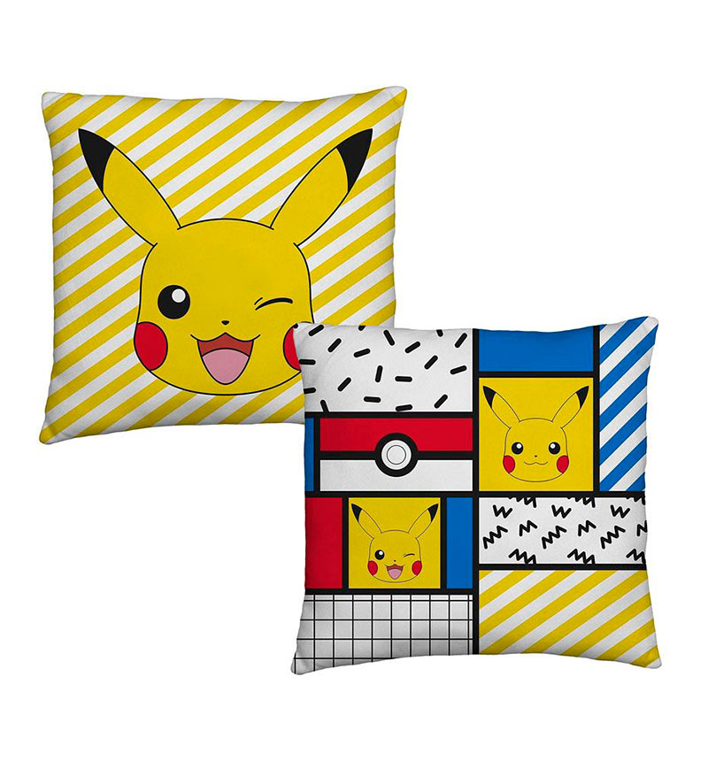 Cojín Pikachu Memphis 40 x 40 cm. Pokémon