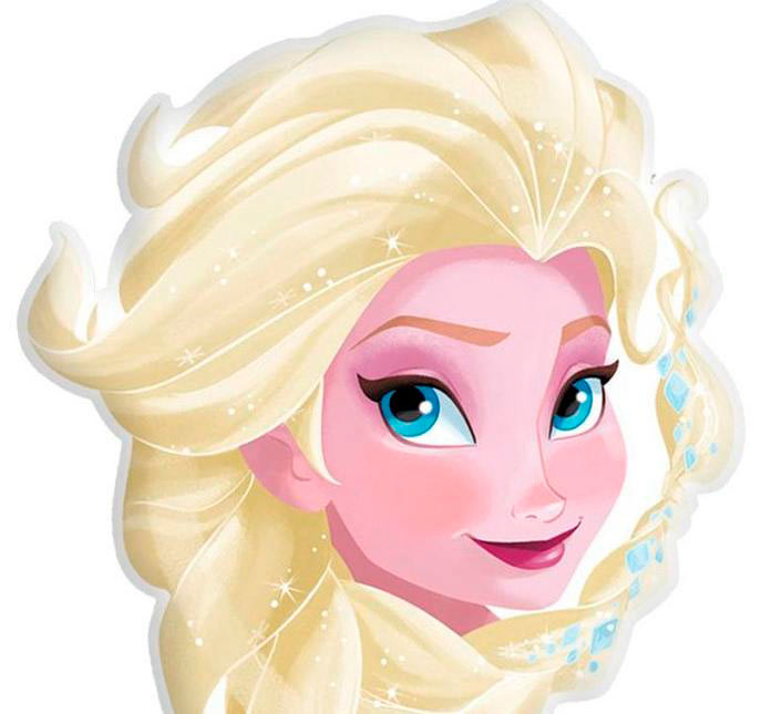 Cojín cara Elsa