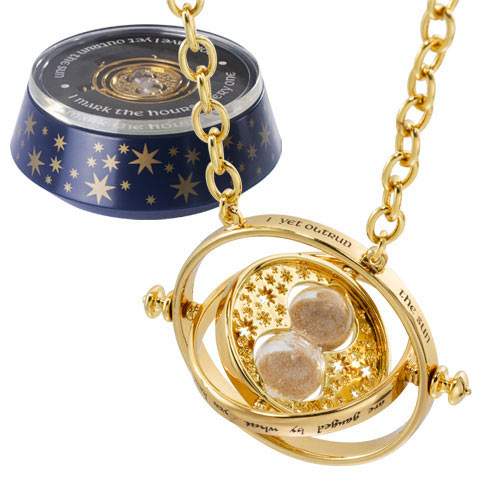 Colgante Giratiempos Hermione en dorado. Harry Potter. Edición especial. Noble Collection