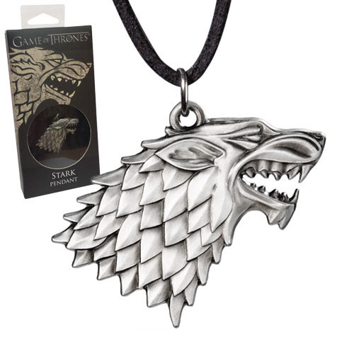 Colgante casa Stark. Metálico. Juego de Tronos. Noble Collection