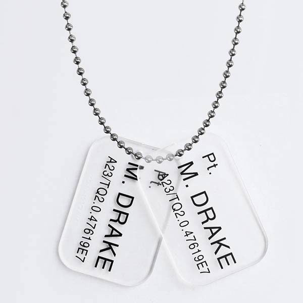 Colgante chapa identificativa M.Drake. Alien