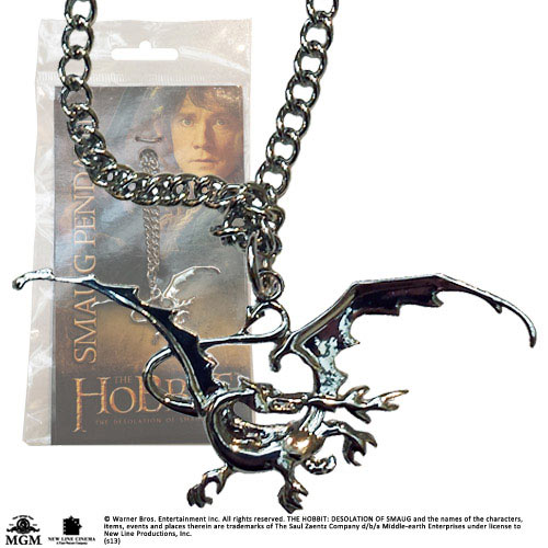 Colgante metálico Dragón Smaug. El Hobbit: la desolación de Smaug. Noble Collection