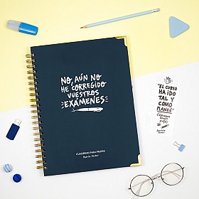 Cuaderno del profesor con agenda atemporal
