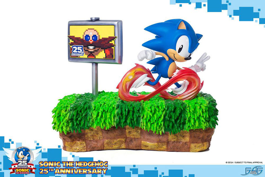 Diorama Sonic 33 cm. Sonic the Hedgehog. Versión Estandar. 25th Anniversary. First 4 Figures