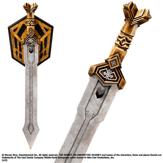Espada de Thorin Oakenshield 72 cm. El Hobbit. Escala 1:1. Noble Collection