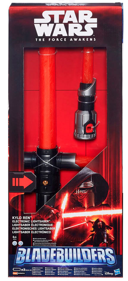 Espada sable láser BladeBuilders extensible Kylo Ren. Star Wars Episodio VII. Con luz y sonido. Hasbro