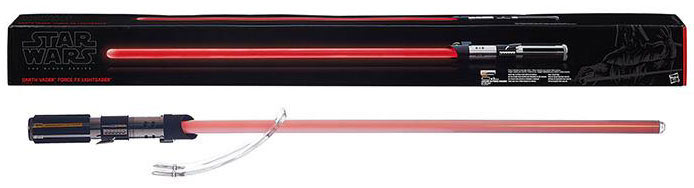 Espada sable láser Darth Vader Star Wars Black Series. Con luz y sonido. Línea Force FX. Hasbro