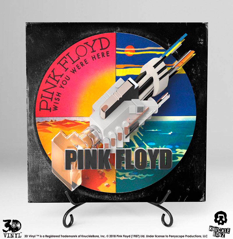 Estatua 3D portada álbum Wish You Were Here 30 cm. Pink Floyd. Knucklebonz