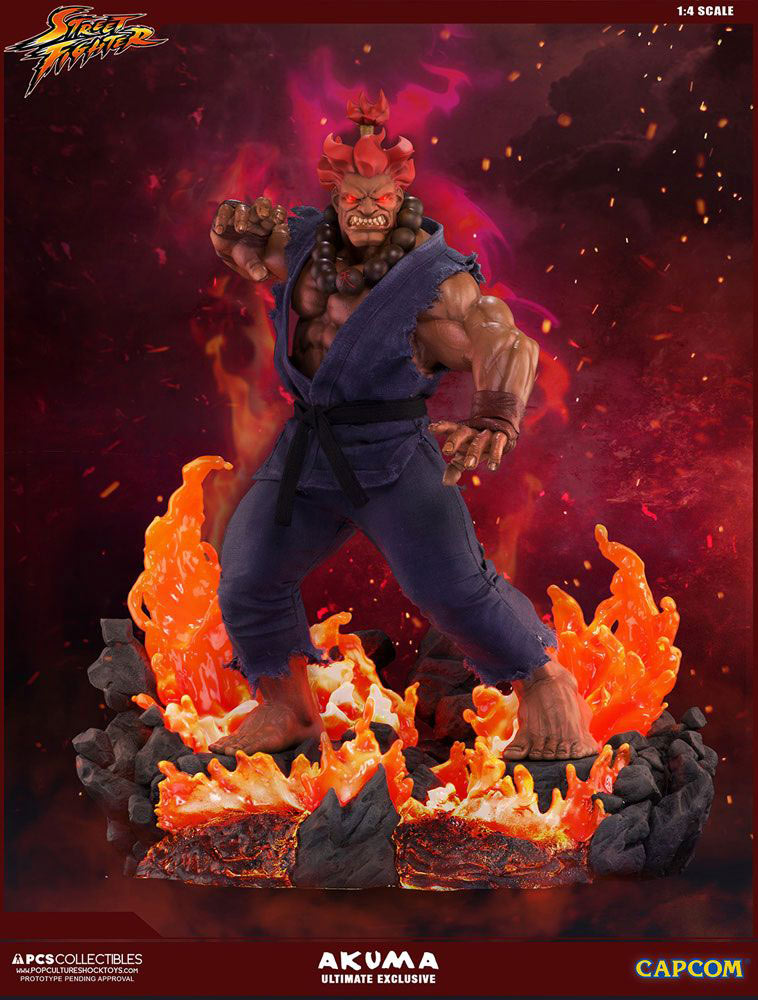 Estatua Akuma Ultimate Exclusive 58 cm. Street Fighter. Escala 1:4. Pop Culture Shock