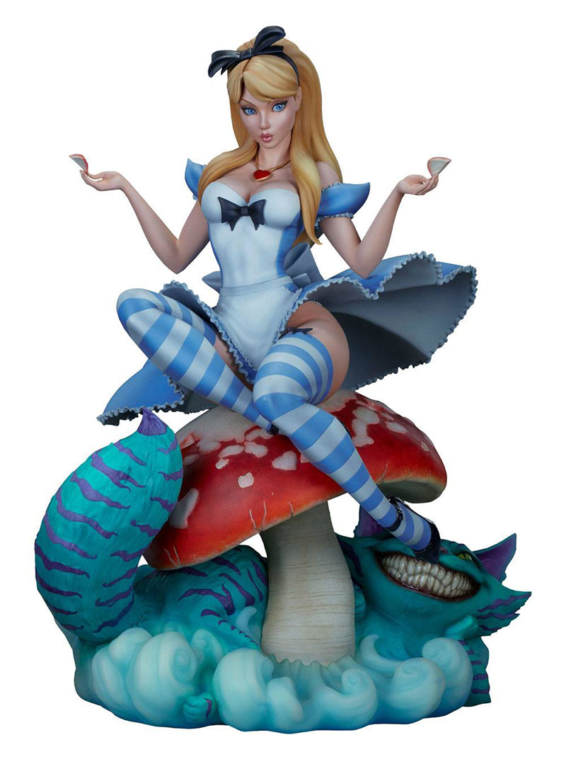 Estatua Alicia en el País de las Maravillas 34 cm. Fairytale Fantasies Collection. Disney. Sideshow. J. Scott Campbell