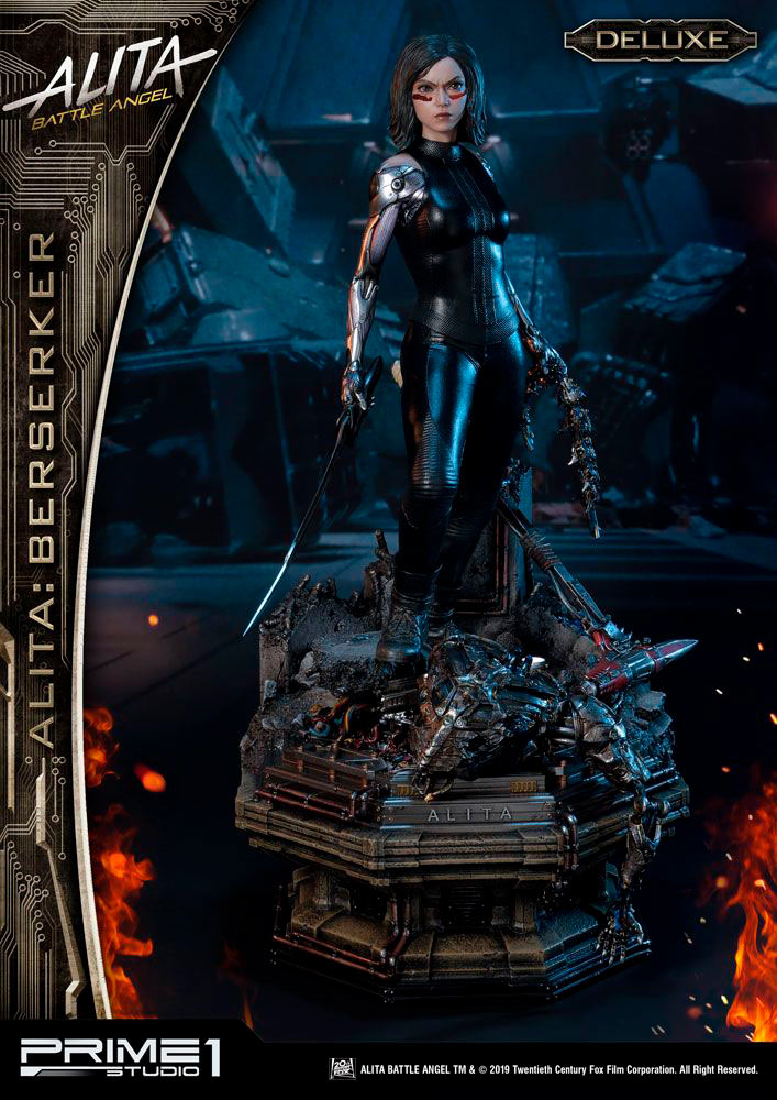 Estatua Alita Berserker 64 cm. Alita: Ángel de combate. Versión Deluxe. Con luz. Escala 1:4. Prime 1 Studio