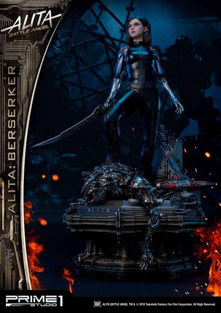 Estatua Alita Berserker 64 cm. Alita: Ángel de combate. Versión Regular. Con luz. Escala 1:4. Prime 1 Studio