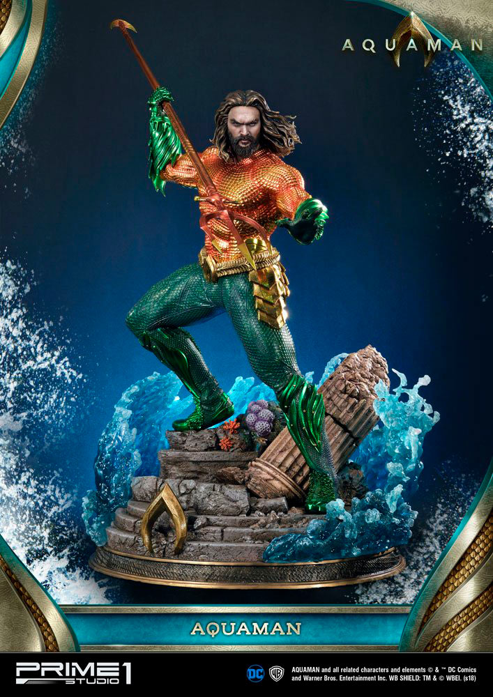 Estatua Aquaman 88 cm. Edición limitada. Con luz. Prime 1 Studio