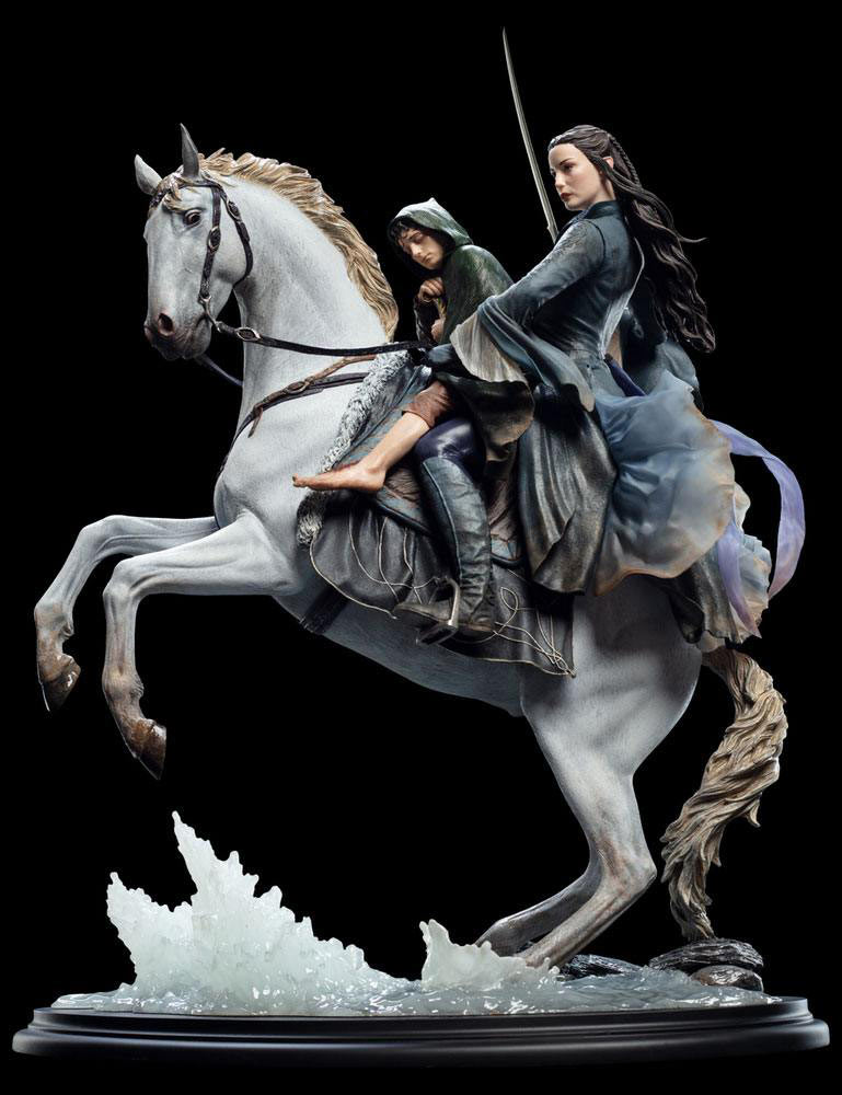 Estatua Arwen & Frodo on Asfaloth 40 cm. El Señor de los Anillos. Escala 1:6. Weta Collectibles