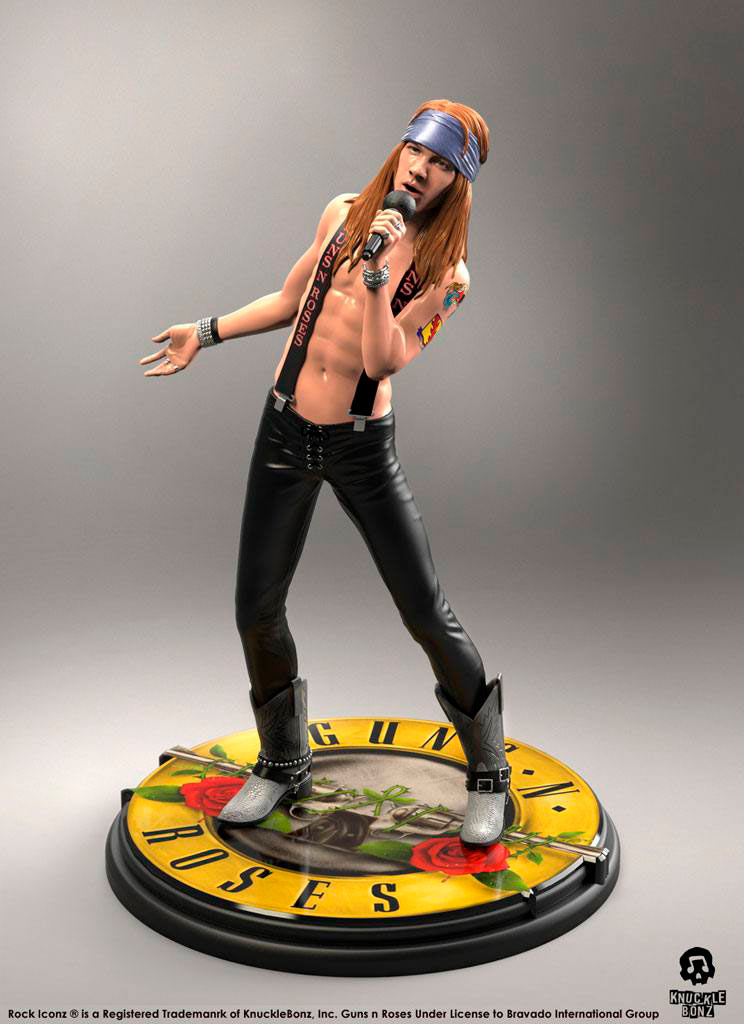 Estatua Axl Rose 20 cm. Guns n' Roses. Línea Rock Iconz. Knucklebonz