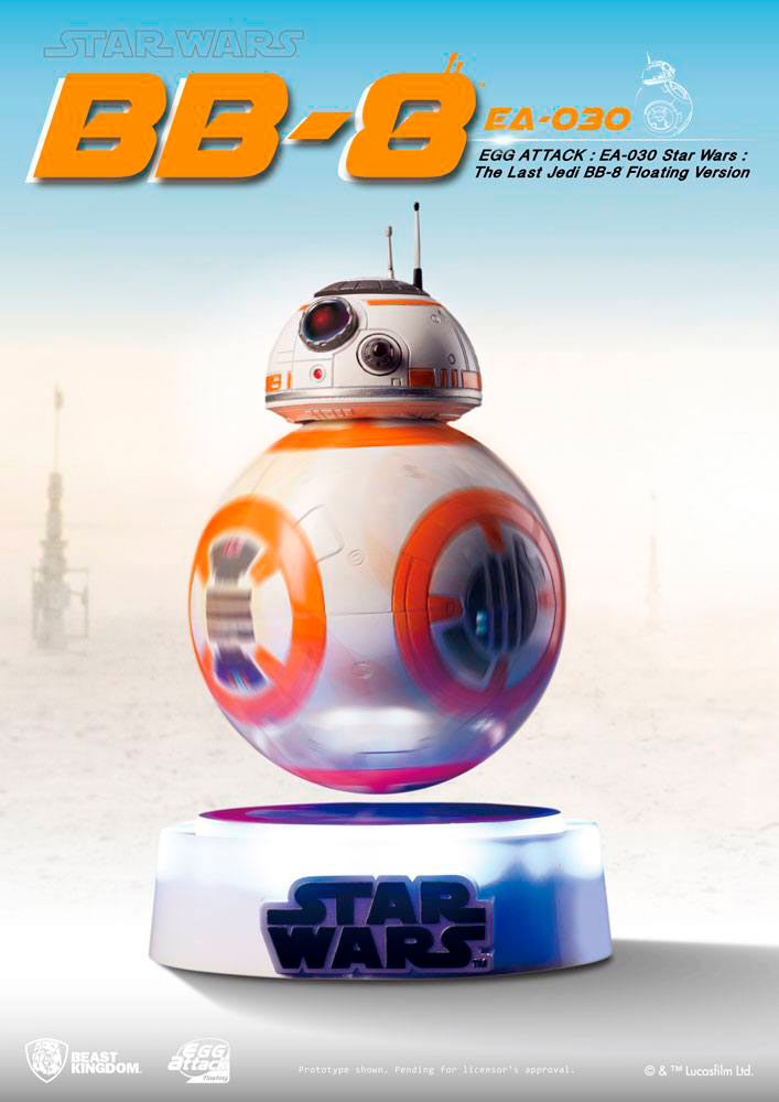 Estatua BB-8 de 13 cm. Star Wars: The Last Jedi. Con levitación magnética. Con luz. Beast Kingdom Toys