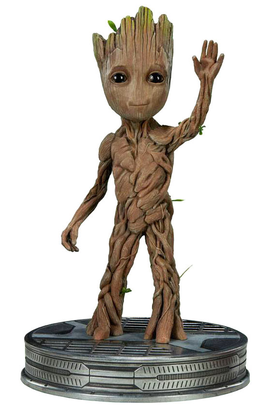 Estatua Baby Groot 28 cm. Guardianes de la Galaxia Vol. 2. Escala 1:1. Tamaño real. Sideshow Collectibles