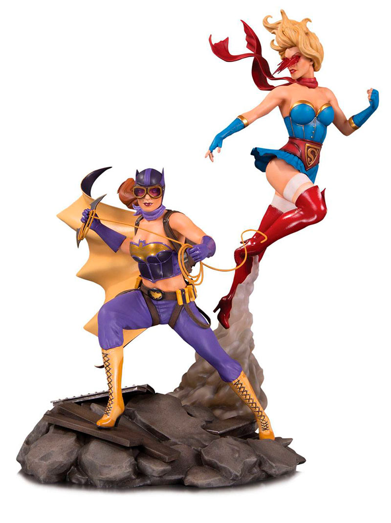 Estatua Batgirl & Supergirl 38 cm. Bombshells. DC Cómics. DC Collectibles