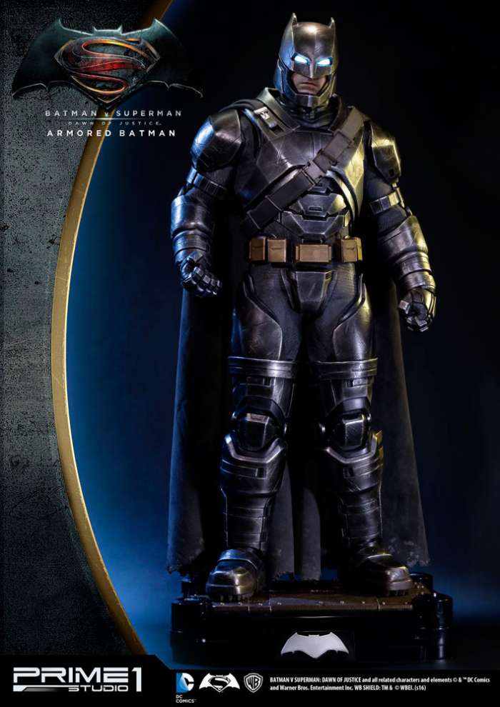 Estatua Batman Armored 109 cm. Batman v Superman: el Amanecer de la Justicia. Con luz. Escala 1:2. Prime 1 Studio