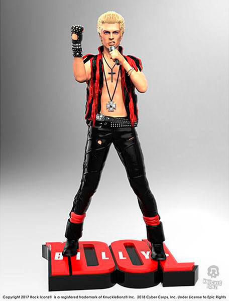 Estatua Billy Idol 22 cm. Línea Rock Iconz. Knucklebonz