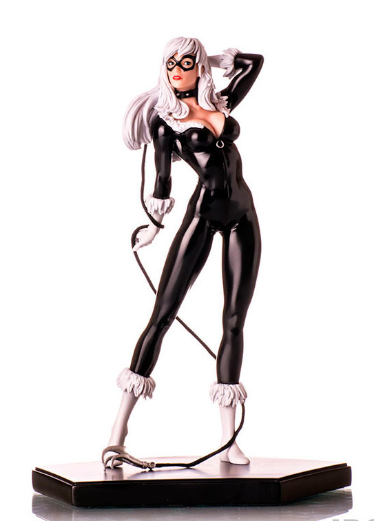 Estatua Black Cat 23 cm. Spiderman. Escala 1:10. Marvel Cómics. Iron Studios