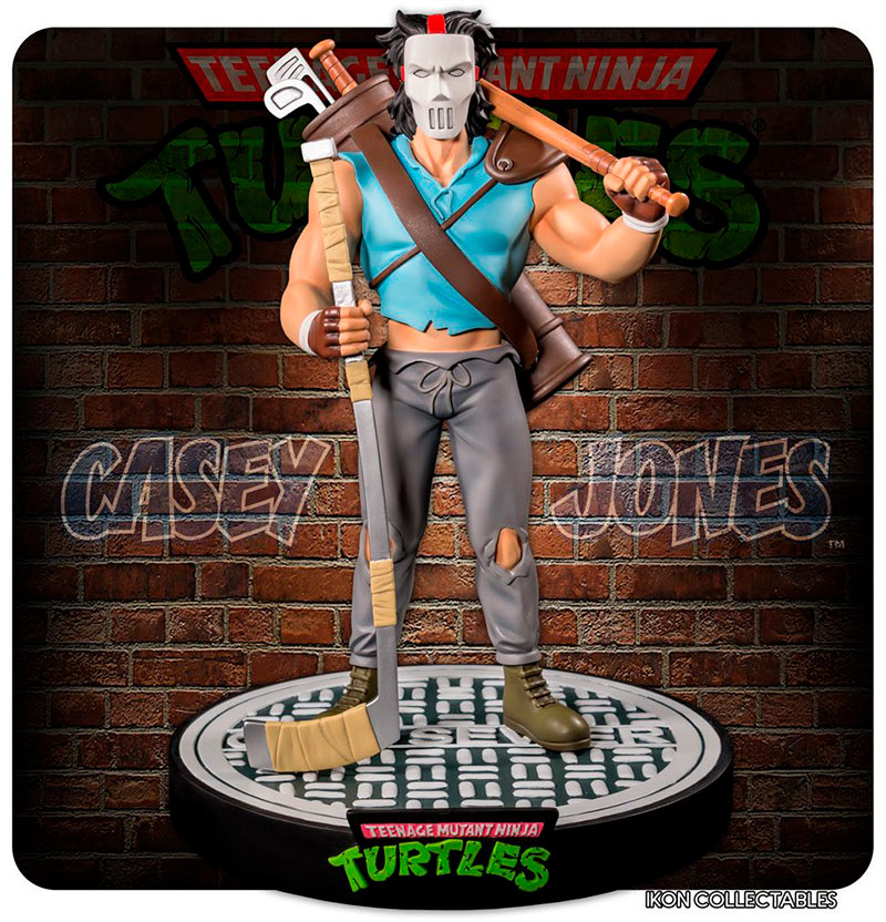 Estatua Casey Jones 33 cm. Las Tortugas Ninja. Ikon Collectibles
