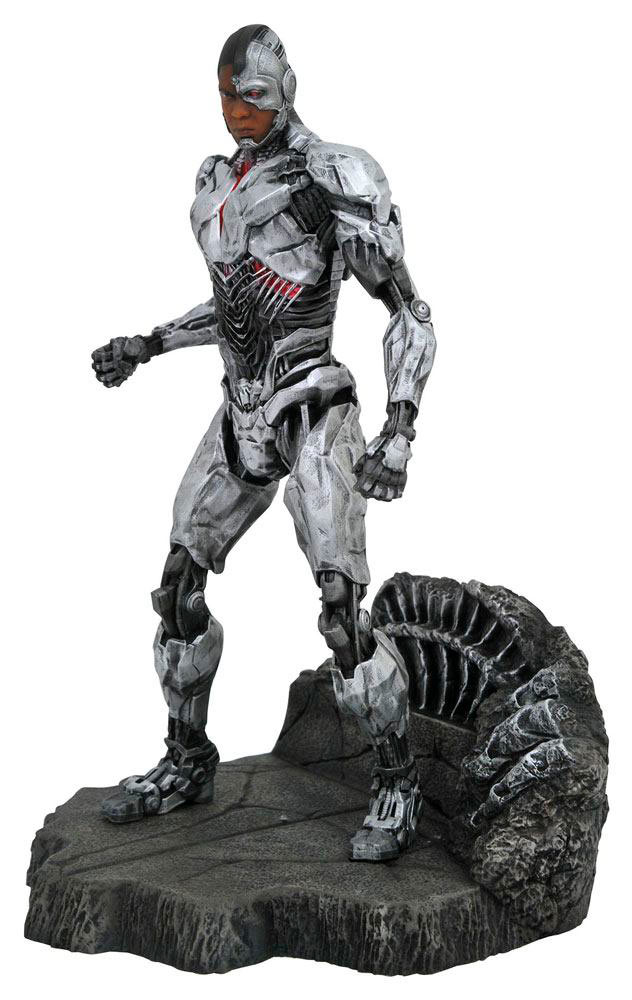 Estatua Cyborg 23 cm. La Liga de la Justicia. DC Gallery. Diamond Select