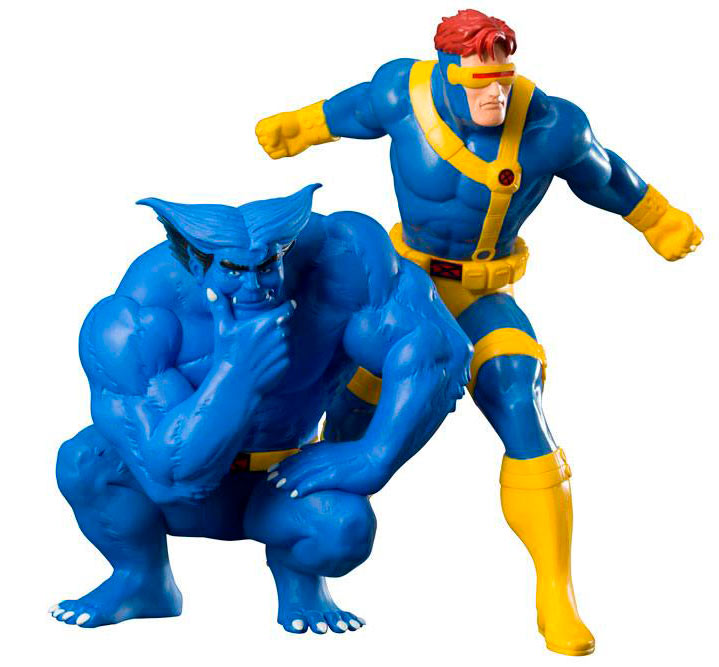 Estatua Cyclops & Beast (X-Men '92) 16 cm. Escala 1:10. Línea ARTFX+. Marvel Cómics. Kotobukiya