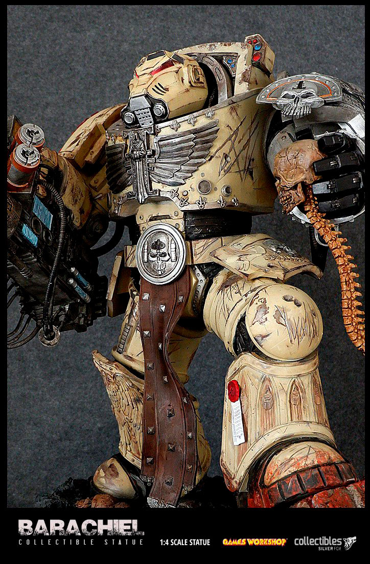 Estatua Deathwing Terminator Barachiel 73 cm. Space Hulk: Deathwing. Escala 1:4. Con Luz. Silver Fox Collectibles