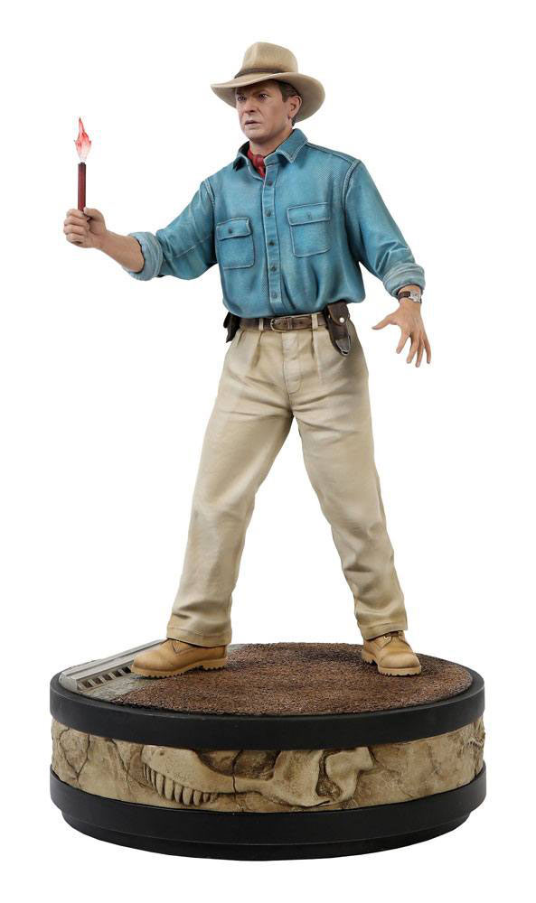 Estatua Dr. Alan Grant 57 cm. Jurassic Park (Parque Jurásico). Escala 1:4. Chronicle Collectibles