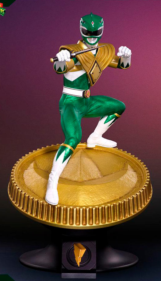 Estatua Green Ranger 58 cm. Power Rangers. Escala 1:4. Versión estándar. Pop Culture Shock