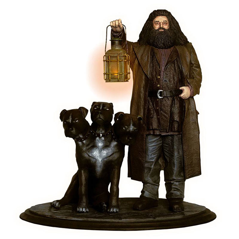 Estatua Hagrid & Fluffy 25 cm. Harry Potter. Con luz. Premium. Factory Entertainment