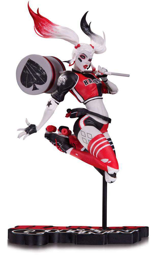 Estatua Harley Quinn 21 cm. Diseño de Babs Tarr. Línea Red