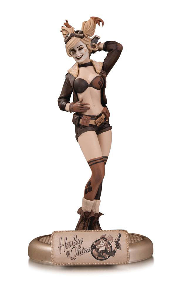 Estatua Harley Quinn 27 cm. Bombshells. Color sepia. DC Collectibles