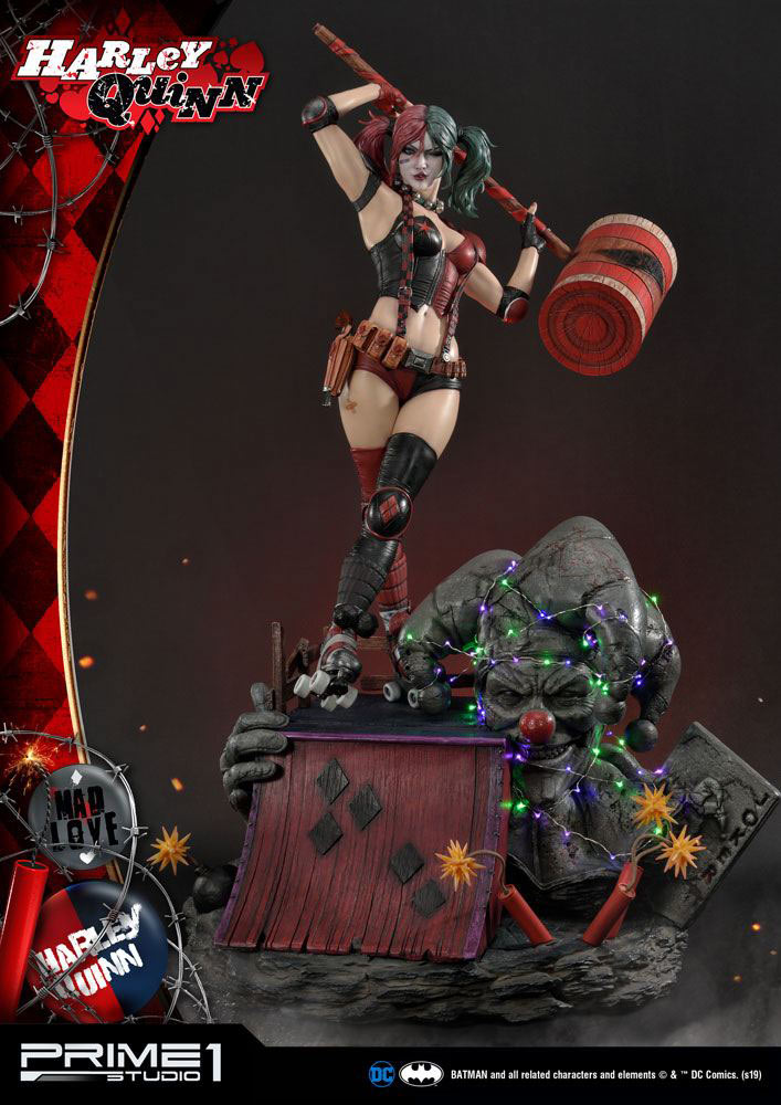 Estatua Harley Quinn 82 cm. DC Cómics. Con luz. Edición limitada. Prime 1 Studio